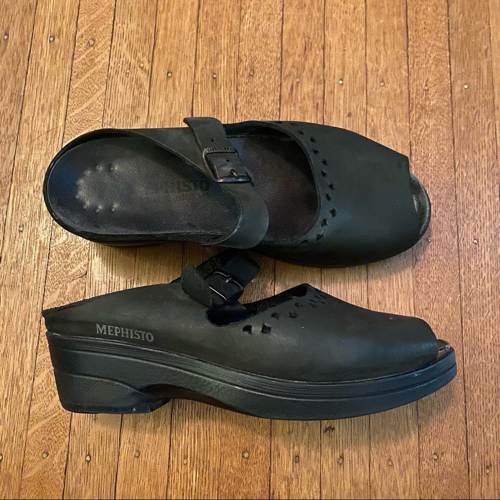Mephisto Leather Slip-on Sandal - size 39